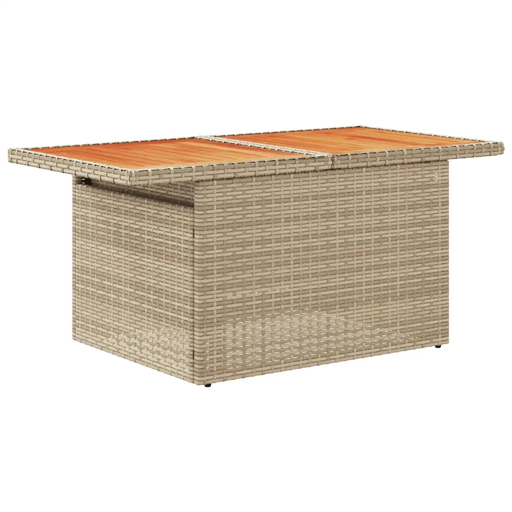Set Divano da Giardino 6 pz con Cuscini Beige in Polyrattan 3327251