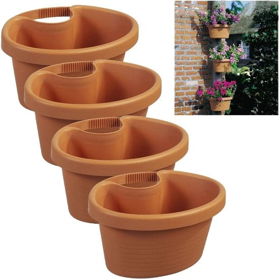 Pannelli per piante da giardino - Set di 4 - 27x23x14cm