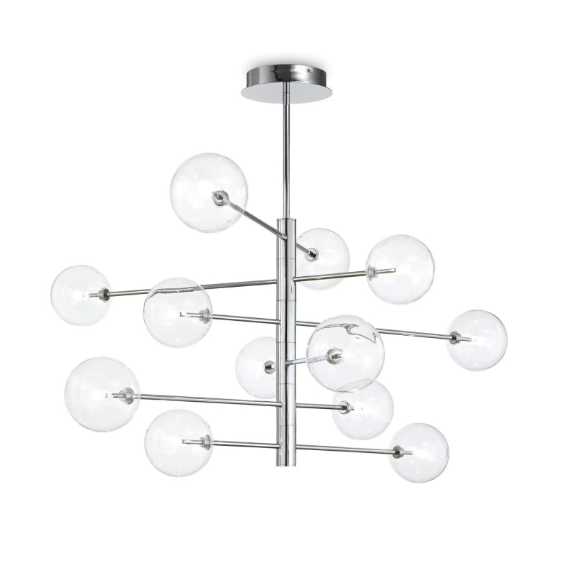 Lampada A Sospensione Equinoxe Sp12 Cromo Ideal-Lux