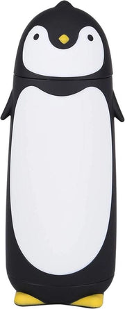 300 ml Ombrello Portatile Pinguino Bicchiere Acquatico con Doppio Strato - Nero.