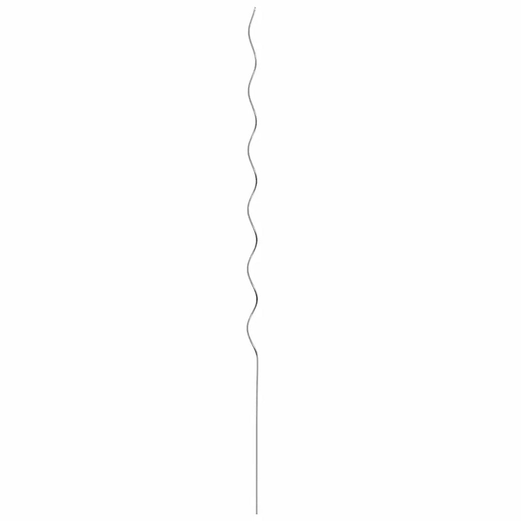 Supporto per piante 20 pcs Argento 150 x 0,6 x 0,6 cm Acciaio 4107050