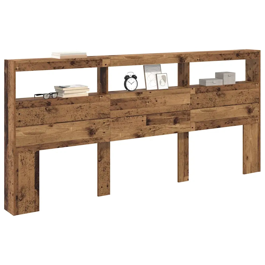 Testiera-Testata-Testiera Decorativa Legno vecchio 220 x 17 x 102 cm Legno multistrato