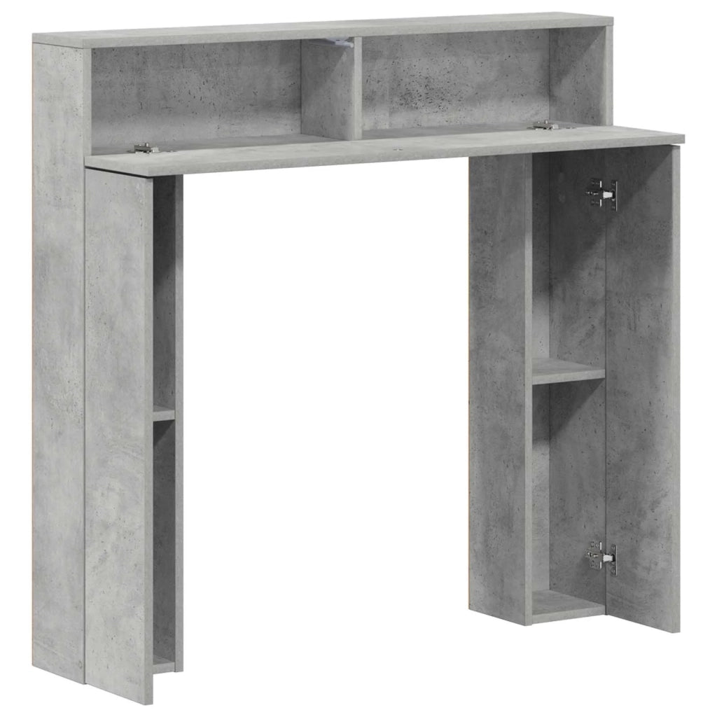 Cornice per camino Grigio Cemento 102 x 18 x 100,5 cm 8006601