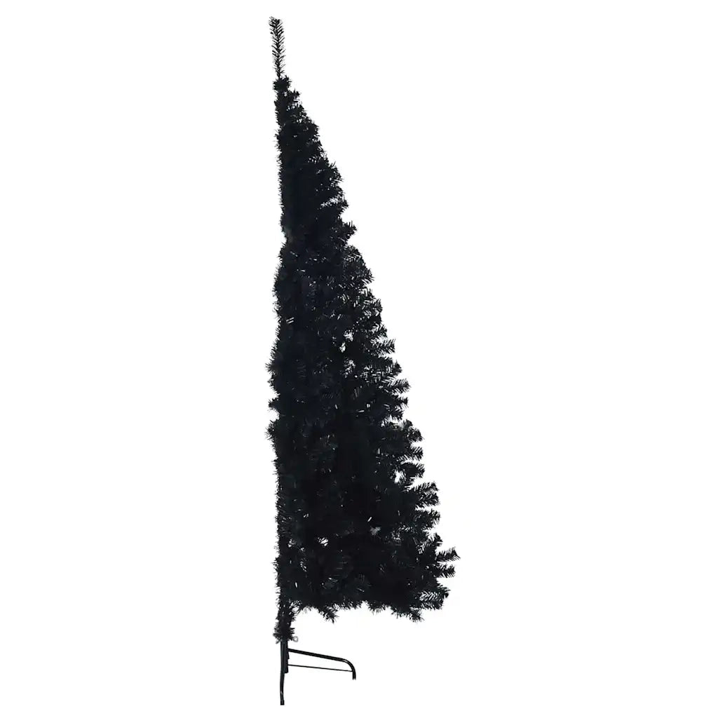Albero di Natale artificiale con luci integrate Nero 180 cm PVC 3397147