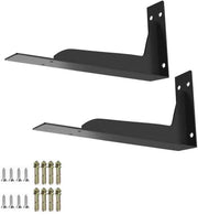 Supporti per pannelli in acciaio - 2 pezzi - L-shape - Nero - 140x144mm