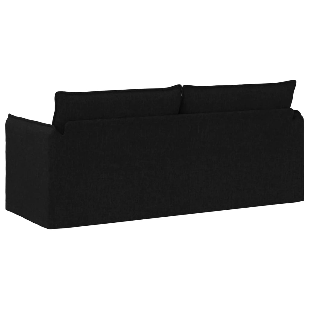 Divano Nero 196 x 82 x 85 cm Tessuto 42024527