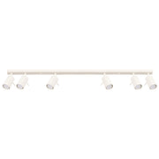 Lampada da soffitto moderna in acciaio a 6 luci Bittersweet Shimmer Ring Beige
