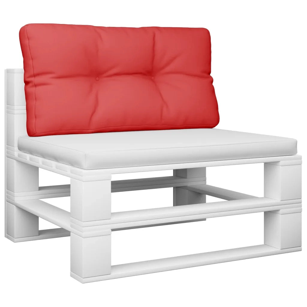 Cuscino per Pallet Rosso 80x40x12 cm in Tessuto 360607