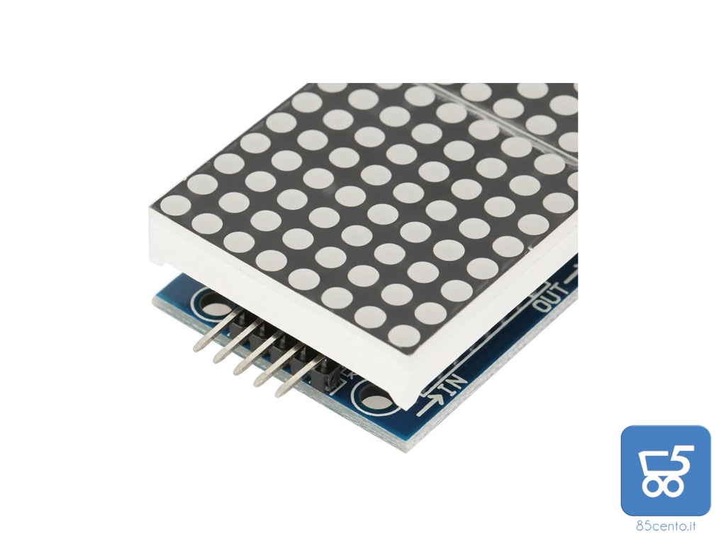 4 in 1 LED DOT Matrix Modulo Display MCU Control kit fai da te con 5 pin Line