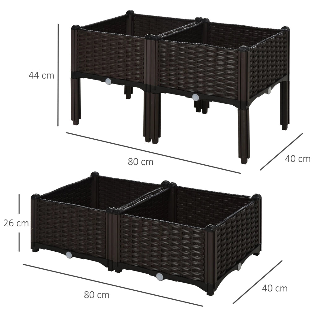 Mobile da Bagno ¨C zephmum ¨C Legno Marrone 80x80x44 cm