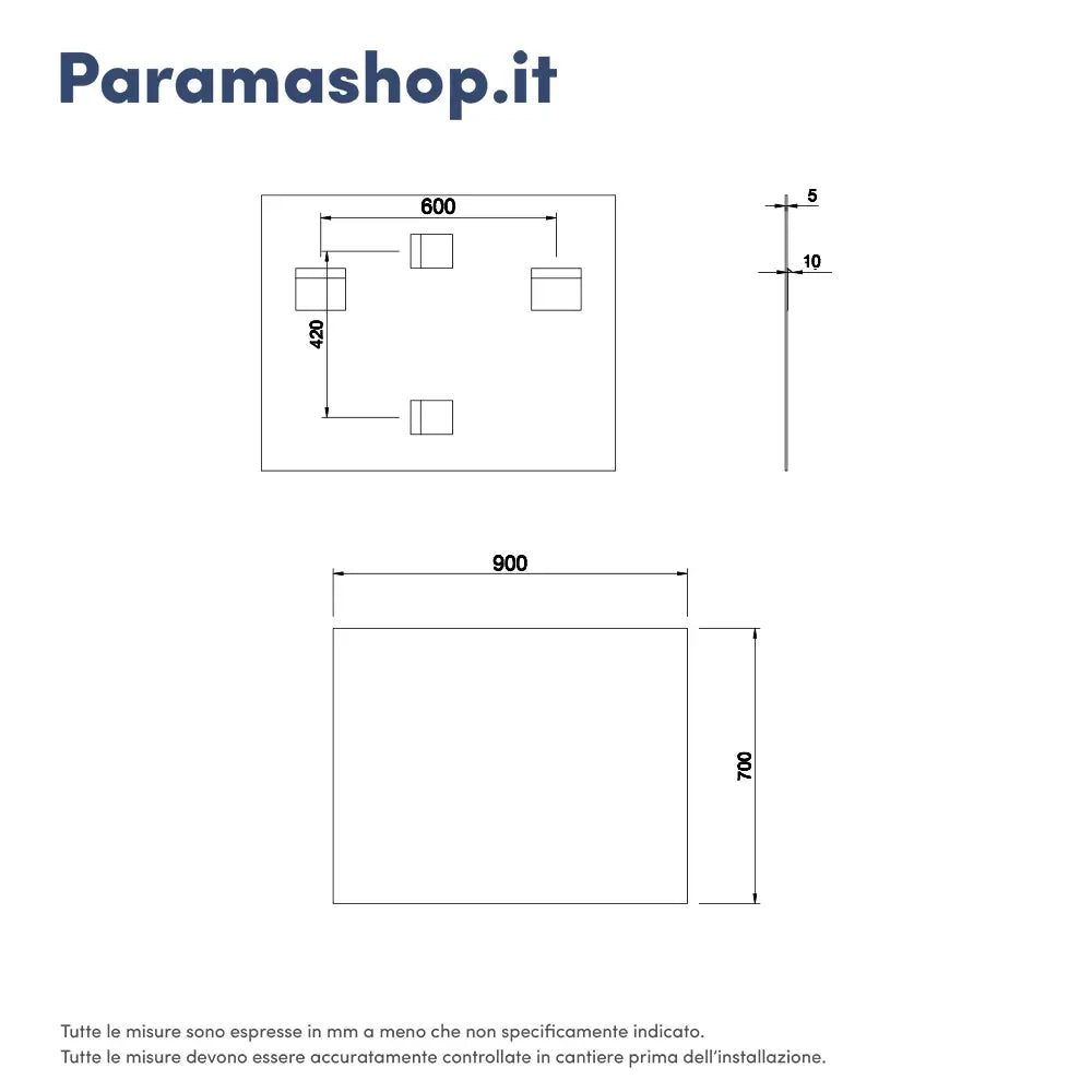 Mobile da bagno sospeso 80cm noce scuro con lavabo e specchio | Hoia