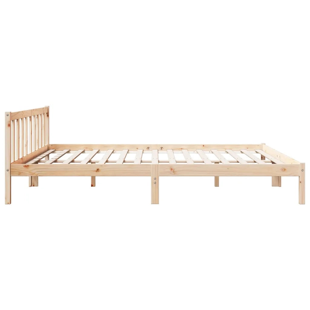 Letto Extra Lungo senza Materasso 180x220 cm in Legno di Pino 852452