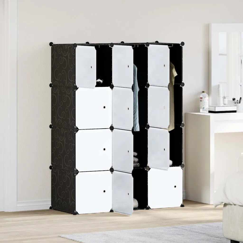 Organizzatore Portaoggetti con 12 Cubi e Aste per Appendere PP 4019582