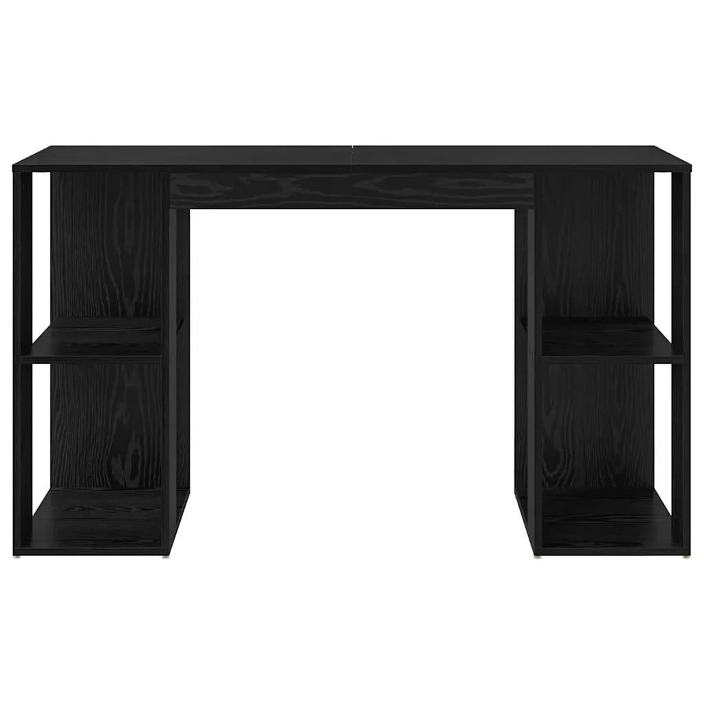 Scrivania Rovere Nero 130 x 50.5 x 75 cm Legno multistrato 869499