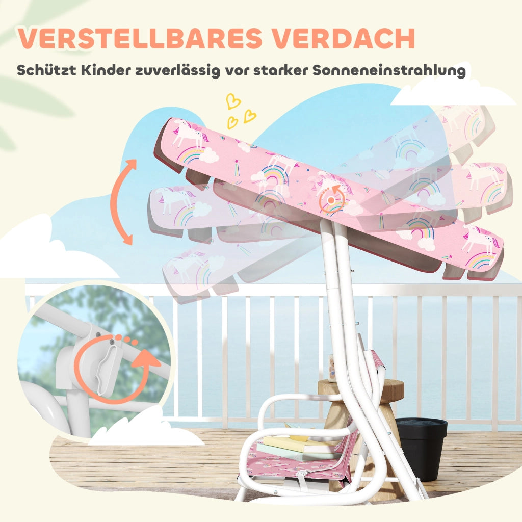 Altalena per bambini 2 posti ¨C Minimal ¨C rosa