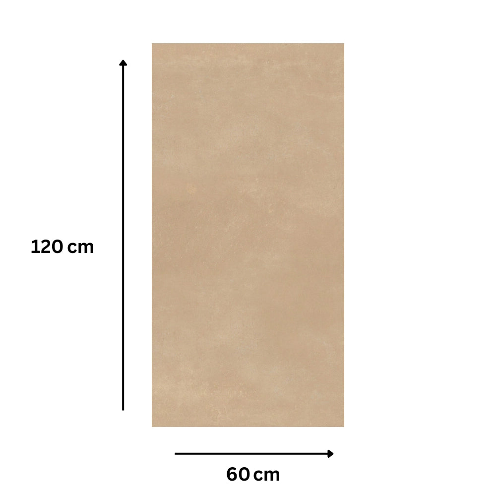 Piastrella gres porcellanato rettificata sabbia naturale 60x120 cm *** misura 5,76 m2, confezione 1