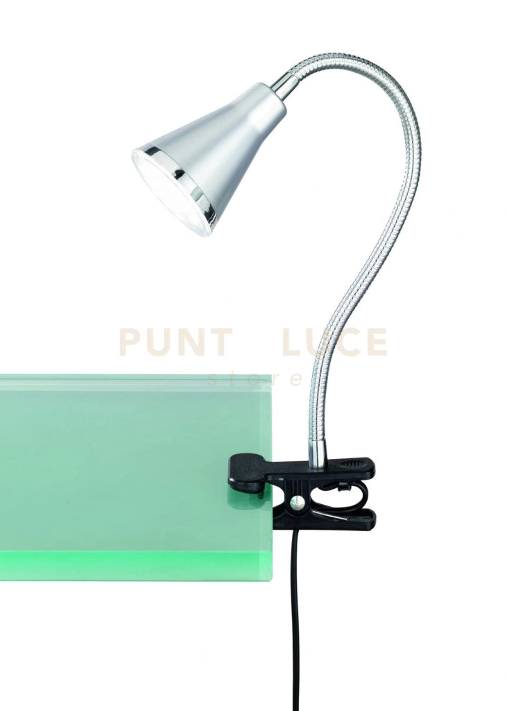 ARRAS LAMPADA CON PINZA LED C/FLEX ALLUMINIO CM47CM LED 4W 400LM 3000K