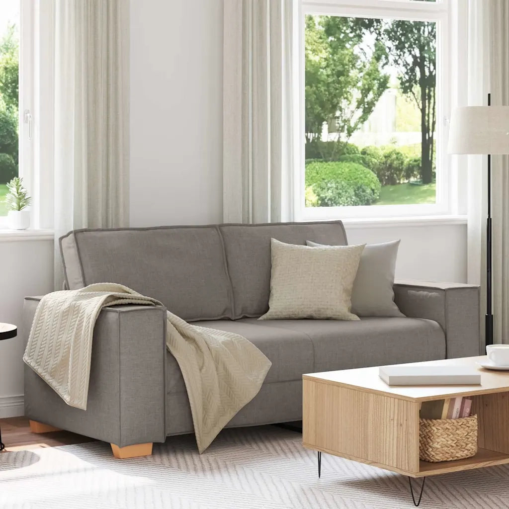 Divano a 2 Posti-Sofa 2 Posti tortora 140 cm in tessuto 155557