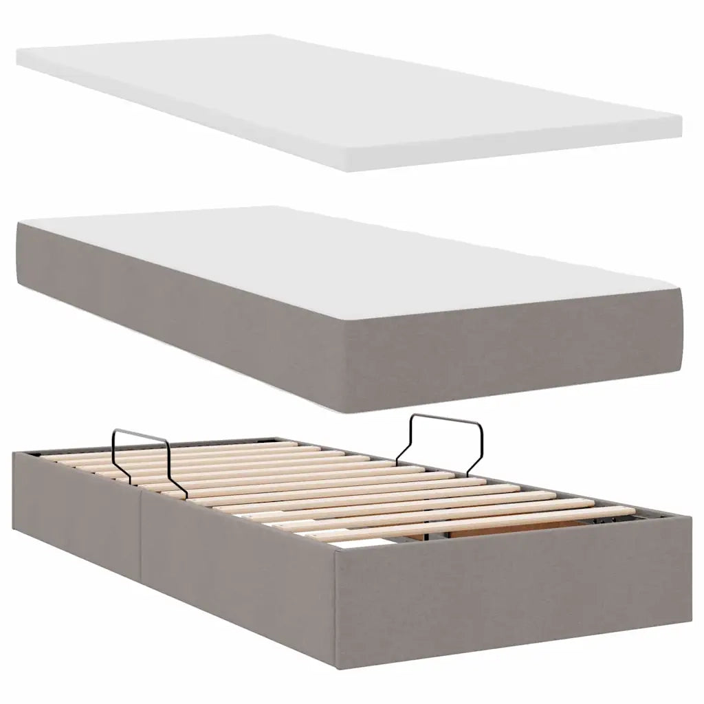 Letto con Contenitore Talpa 200 x 200 cm Pelle Sintetica 3370958