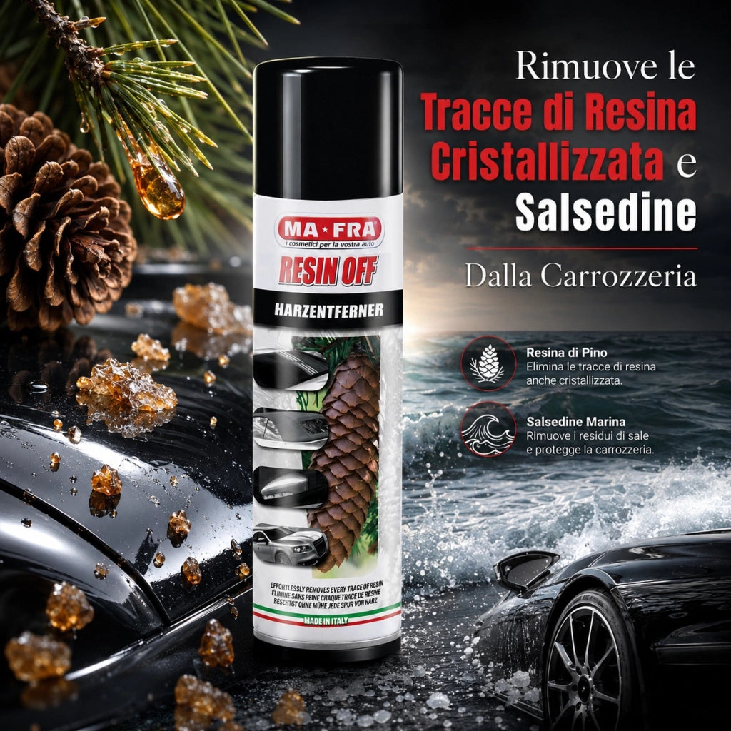 Mafra resin off rimuove tracce di resina e salsedine dalla carrozzeria 250 ml