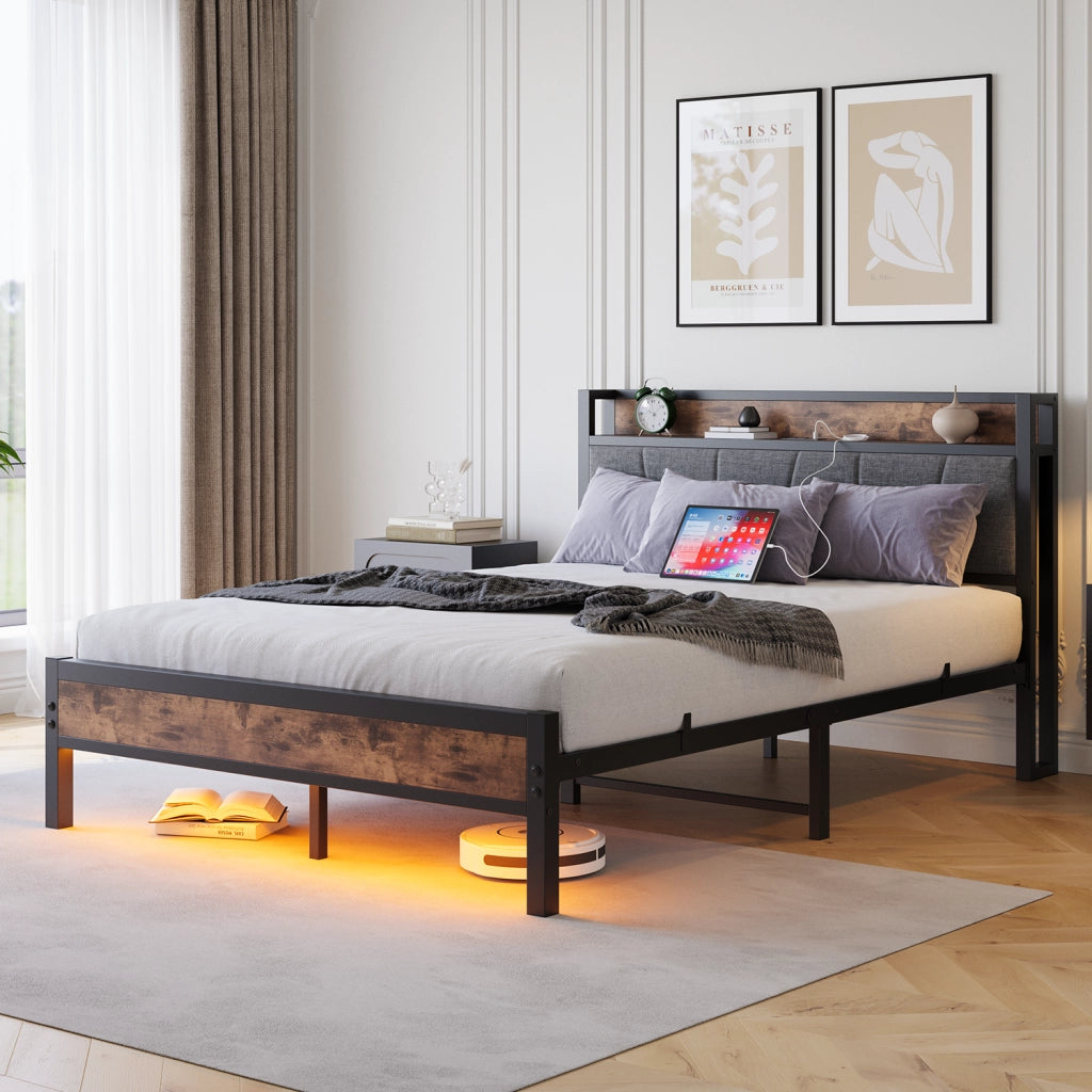 Letto intelligente - Xylo - 120x200 cm LED USB