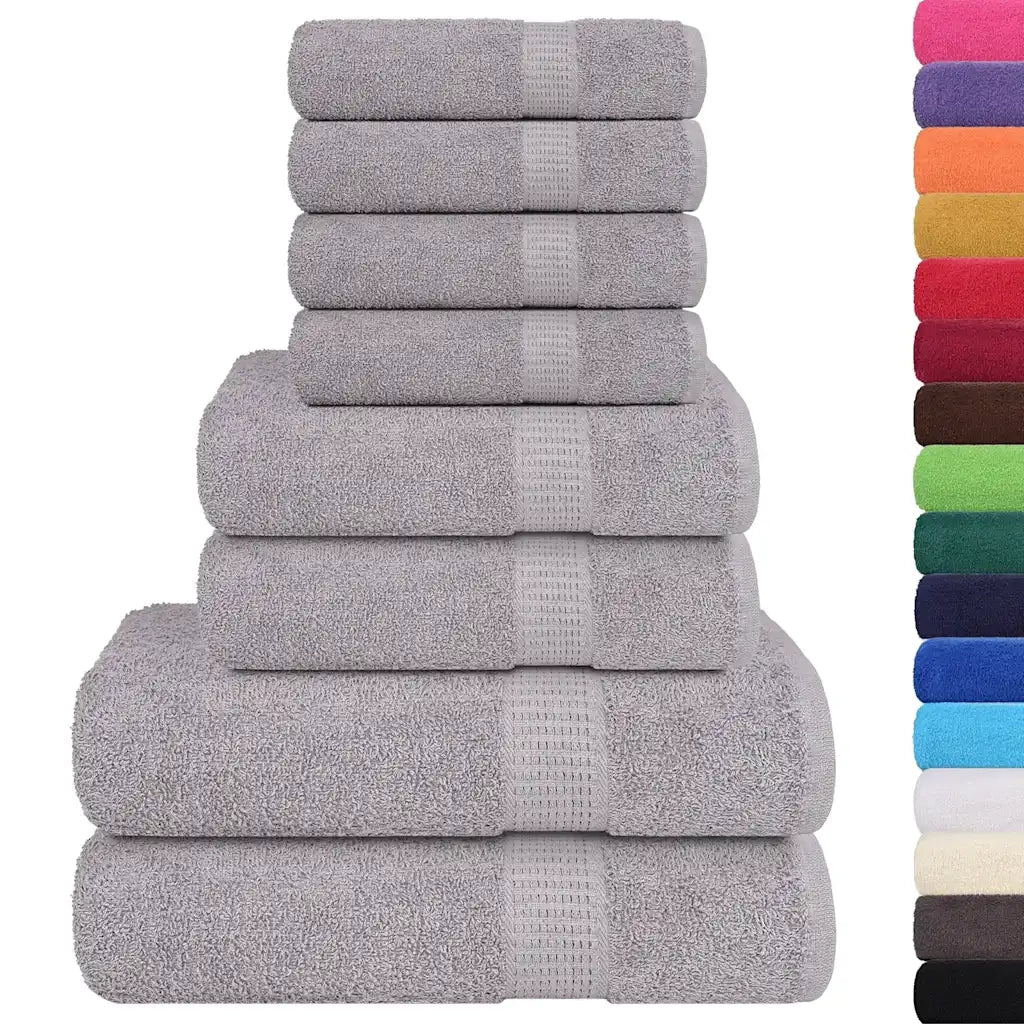 Set di asciugamani 8 pezzi FROGN Grigio 360 g/m² 137068