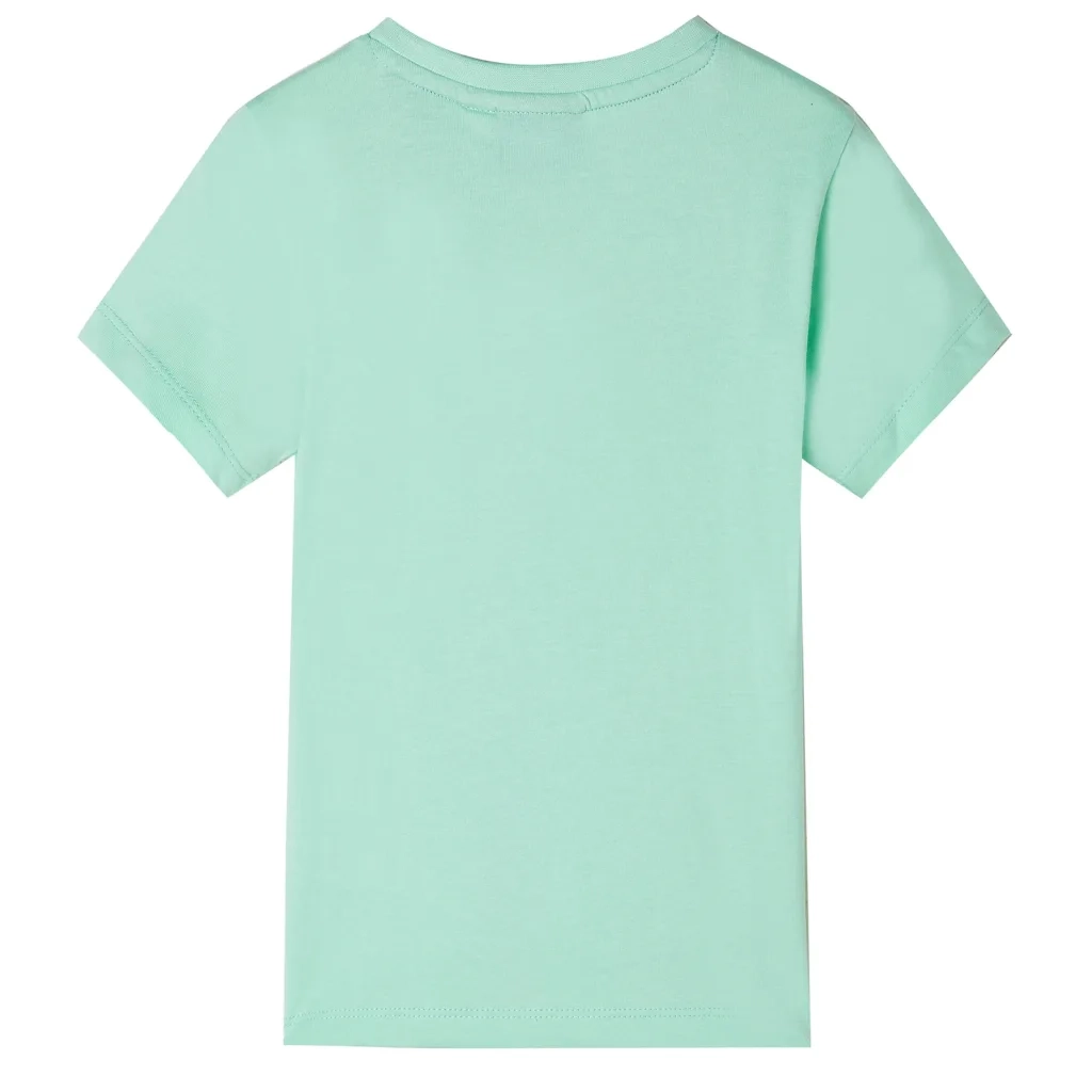 Maglietta da Bambino Maniche Corte Verde Chiaro 116