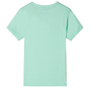 Maglietta da Bambino Maniche Corte Verde Chiaro 116