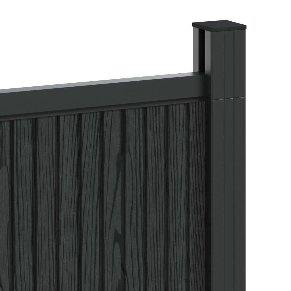 Pannello di Recinzione 8 pz 1405 x 186,5 cm WPC e Alluminio 3429490