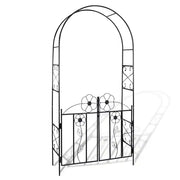 Arco con porta da giardino per piante rampicanti CFW7510247