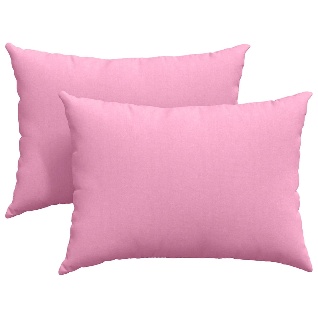 Cuscini da Divano 2 pcs Rosa 70 x 50 cm Tessuto 42013754
