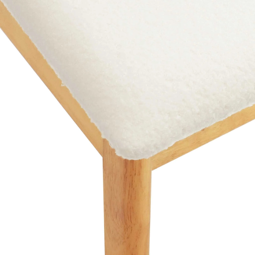 Sedia da pranzo 2 pcs Naturale e Bianco 42020401