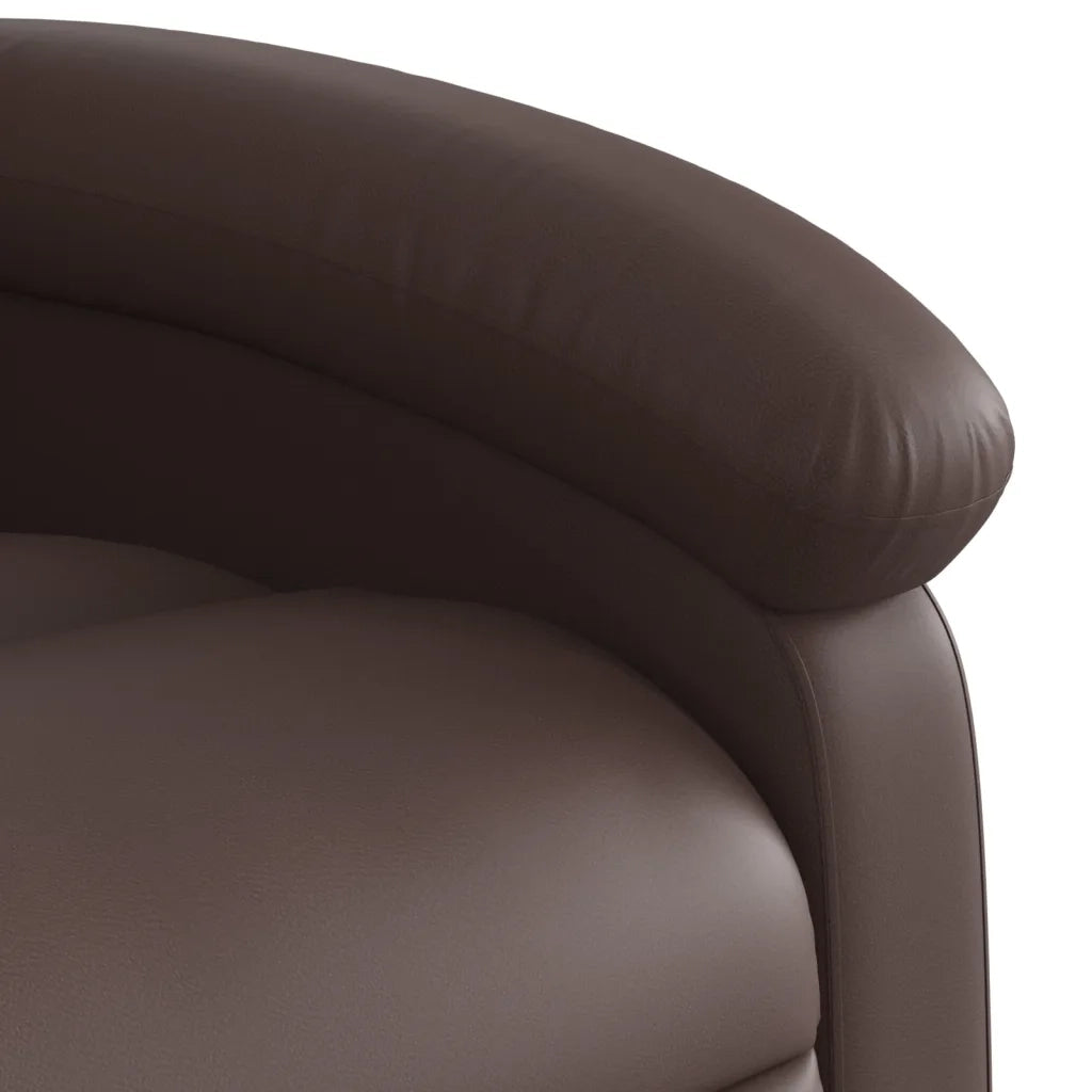Poltrona Massaggiante | Sedia Relax Reclinabile marrone in Similpelle