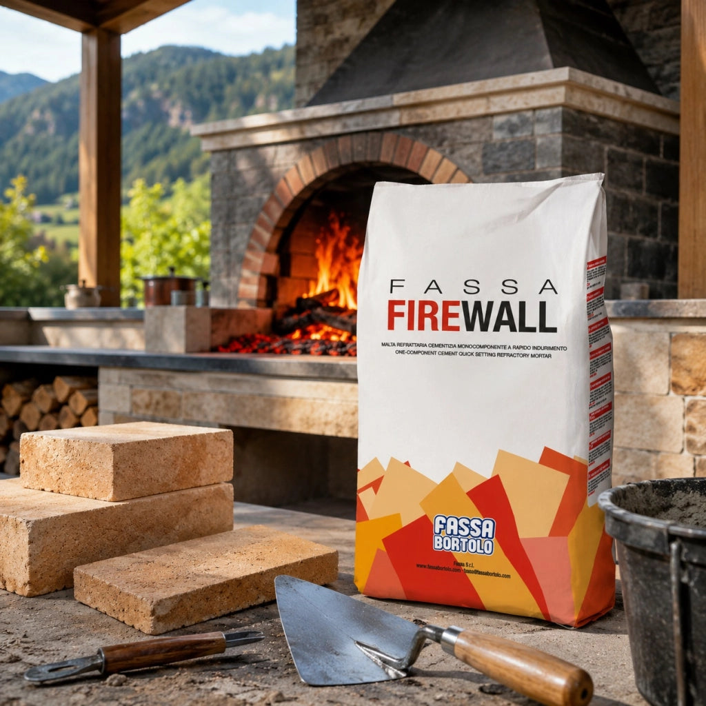 Fassa firewall malta refrattaria cementizia rapida per alte temperature 5 kg