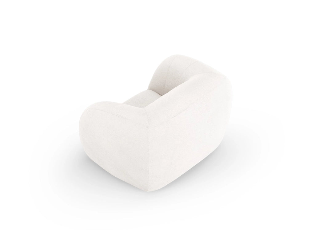 Cosmopolitan Design - Poltrona "Essen" in bouclé bianco 