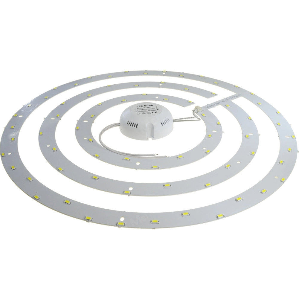 Trade Shop - Circolina Led Smd 5630 Luce Fredda Facile Da Installare Con Calamita E Driver -  26 Watt