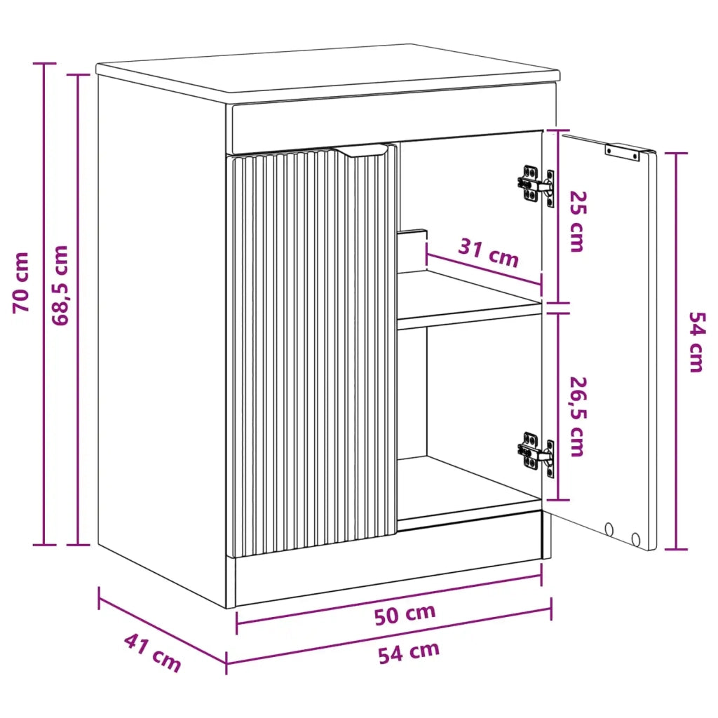 Mobile da Bagno Grigio Cemento 54 x 41 x 70 cm 890151