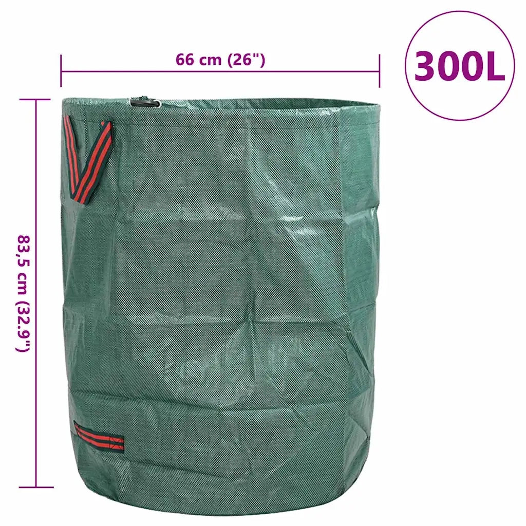 Sacchi per Rifiuti da Giardino 12 pcs Verde 66 x 66 x 83,5 cm 42008107