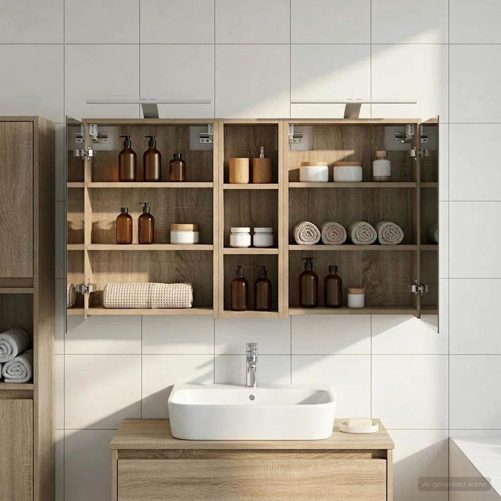 Set di Armadi da Bagno 3 pcs 106 x 16 x 62,5 cm 3403802