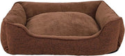 Cuscino per cani con coperta removibile, (S) 75x60 cm marrone