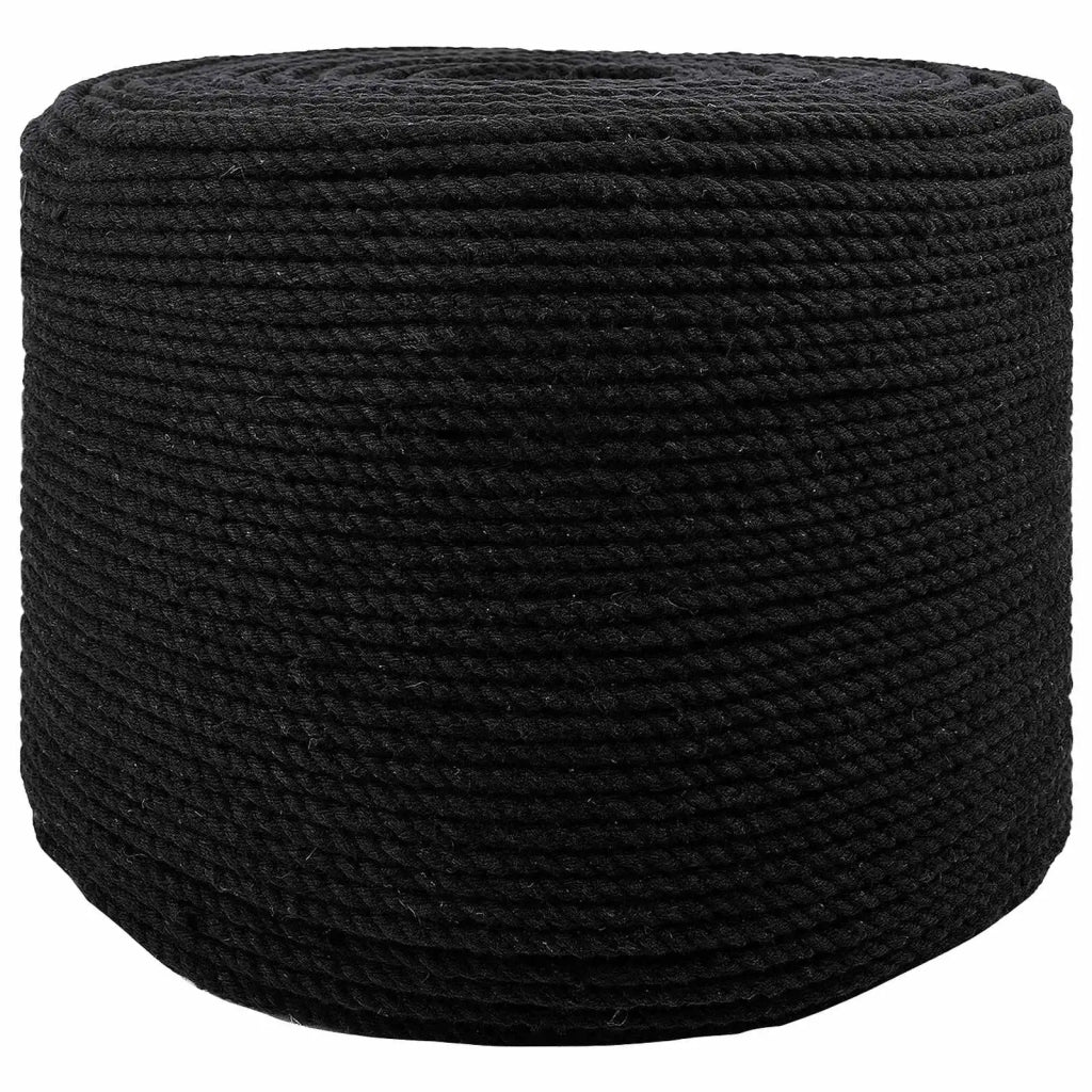 Corda | Fune Nero 0,4 x 0,4 x 10000 cm Cotone