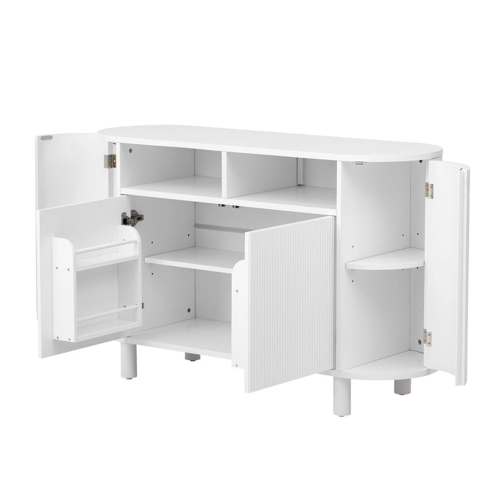 Sideboard Multiuso con Ante e Ripiani ¨C MINIMAL ¨C Bianco