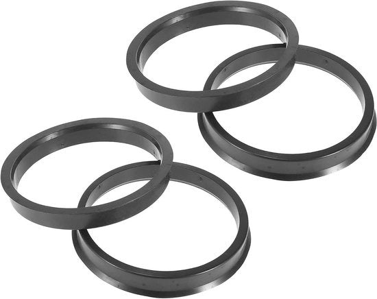 Autostrisce universali, nero, 4 pezzi, 72,6 mm a 58,1 mm