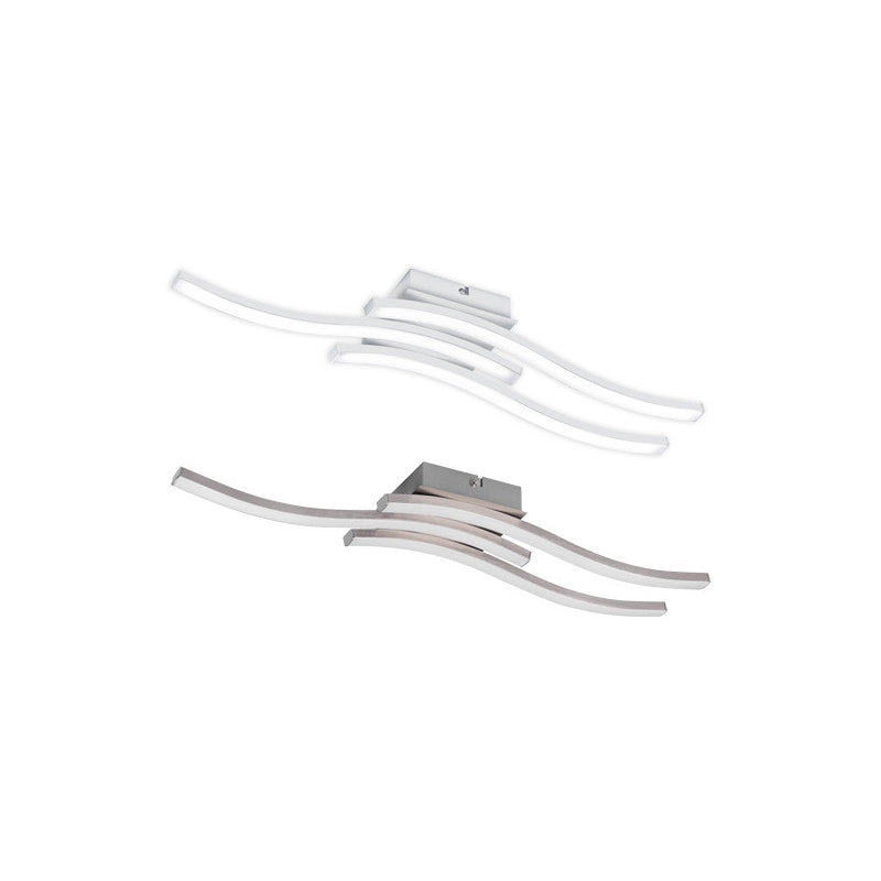 Plafoniera LED Route 3 Bacchette Nichel – 15W, 1800 lm, 4000K – Trio Lighting