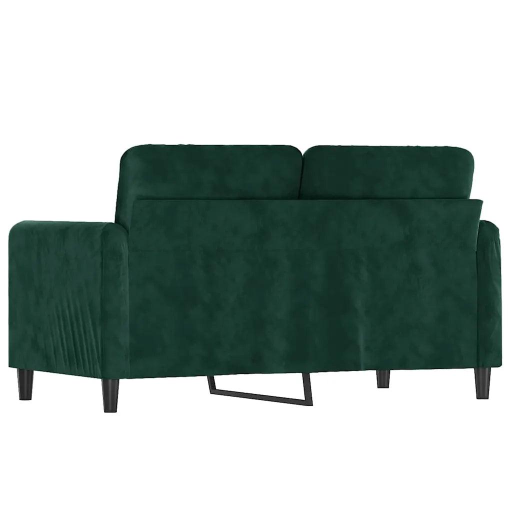 Divano a 2 Posti-Sofa 2 Posti Verde Scuro 120 cm in Velluto 494590