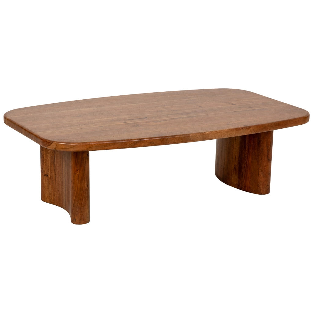 Tavolino da caffè in legno marrone 130x80x40h cm