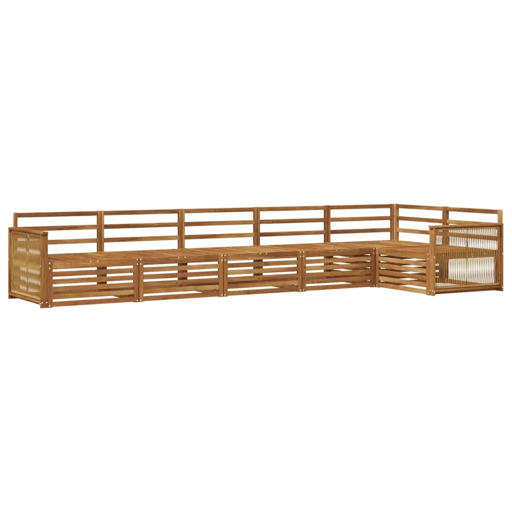 Set di divani da esterno 6 pcs Naturale 3383417