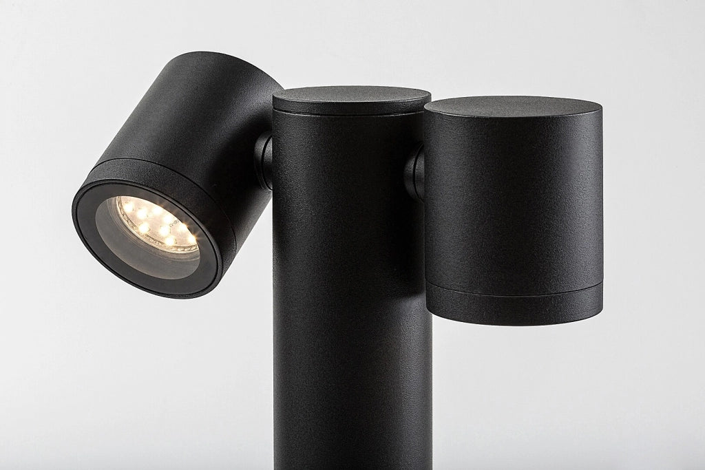 Lampada paletto esterno nero 44cm 2xGU10 IP44 Rabalux