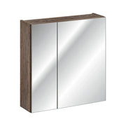 Mobile contenitore VANTA in rovere scuro 60cm – Modulo a muro con porta a specchio