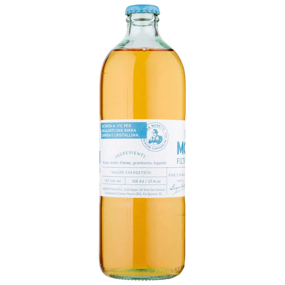 Birra moretti filtrata a freddo 12 bottiglie da 55 cl